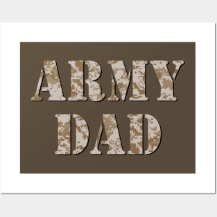 Desert Army camouflage Dad Posters and Art